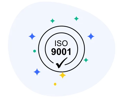 ISO 9001 logo – international standard for quality management systems