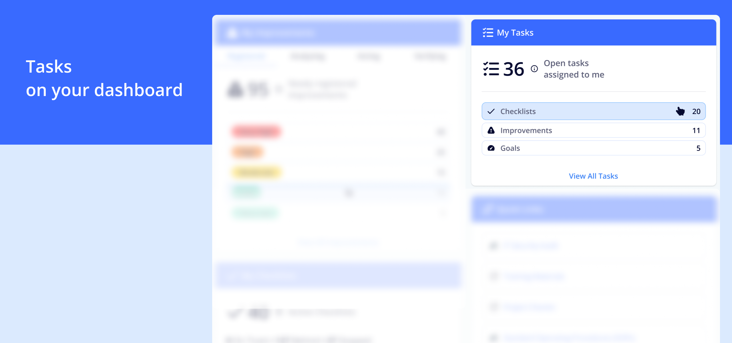 Dashboard - Quick Links